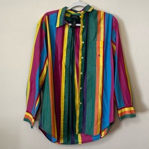 RALPH LAUREN button down shirt, size 8